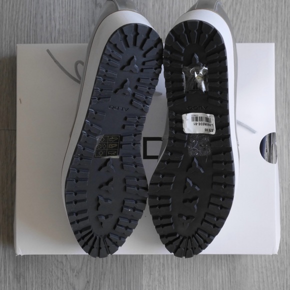 ALDO silver platform oxfords, size 6.5 - Picture 6 of 6